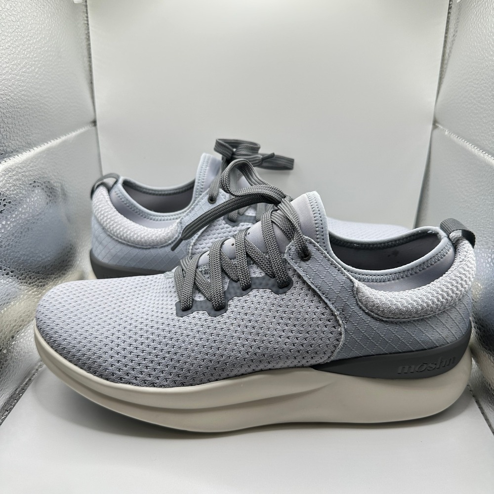 Moshn Women's Lace Up SmartKnit Rhythm Sneakers JL3 Gray Dawn Size US:10 UK:8